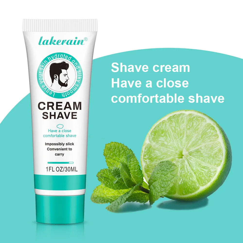 Crema de afeitar natural para hombres de Dreamblue, espuma densa que suaviza la barba y facilita el afeitado.