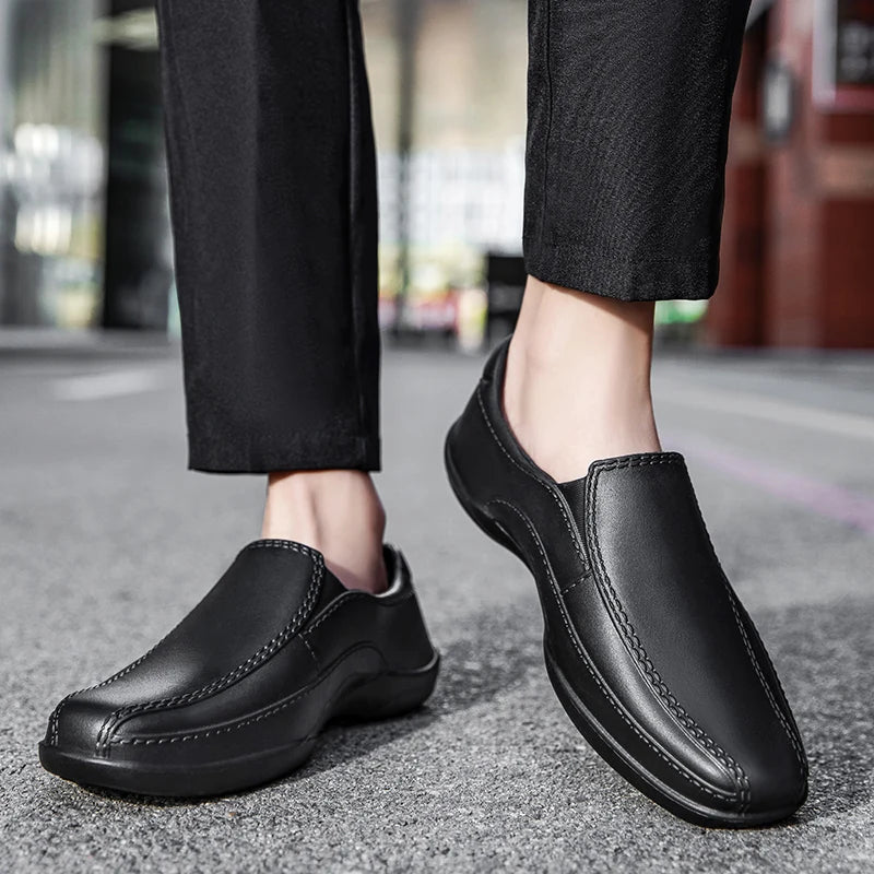 Zapatos de chef para hombre Dreamblue, antideslizantes, impermeables y ligeros, ideales para cocinar y conducir, cómodos y casuales.