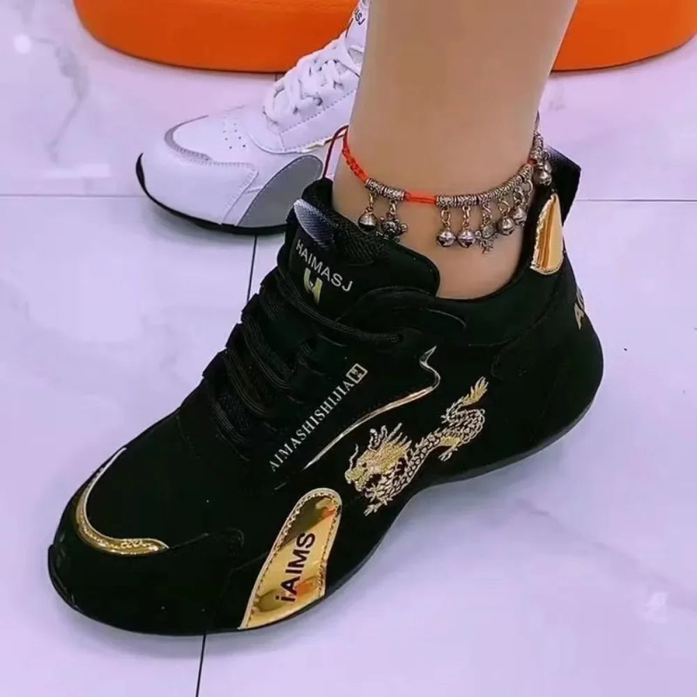 Zapatillas deportivas de mujer Dreamblue con cuero, impermeables, ligeras, transpirables y con suela antideslizante para verano.