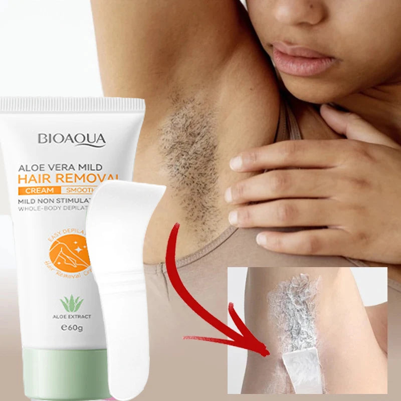 Crema depilatoria Dreamblue para áreas íntimas, elimina el vello de forma indolora y ayuda a reducir el crecimiento en hombres y mujeres.