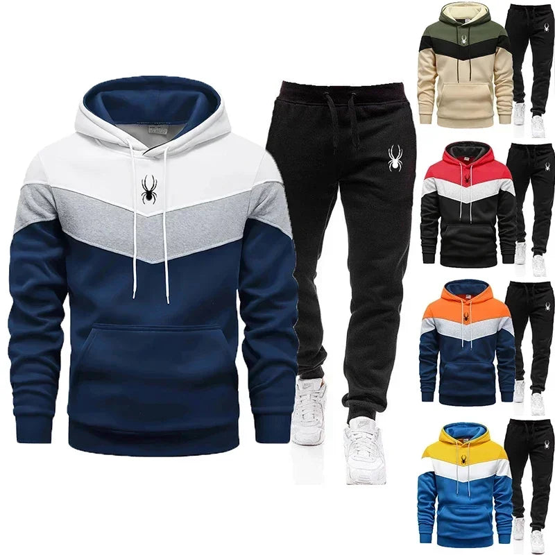 Sudadera deportiva para hombres de color tricolor, ropa casual y jogging de alta calidad para uso diario y deporte.