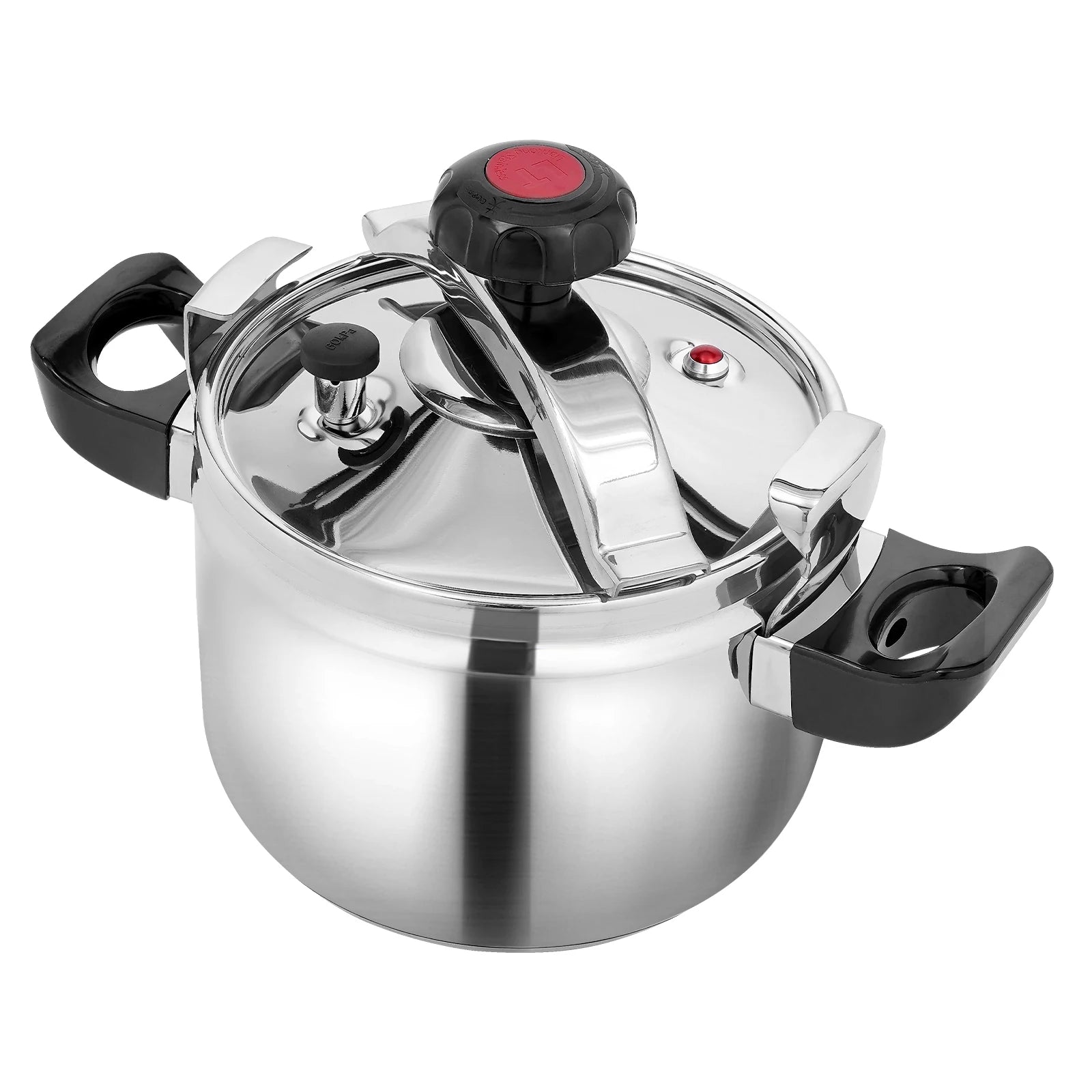 Olla de presión de acero inoxidable Dreamblue, 5L, para cocina de gas o inducción, con tapa y válvula de seguridad.