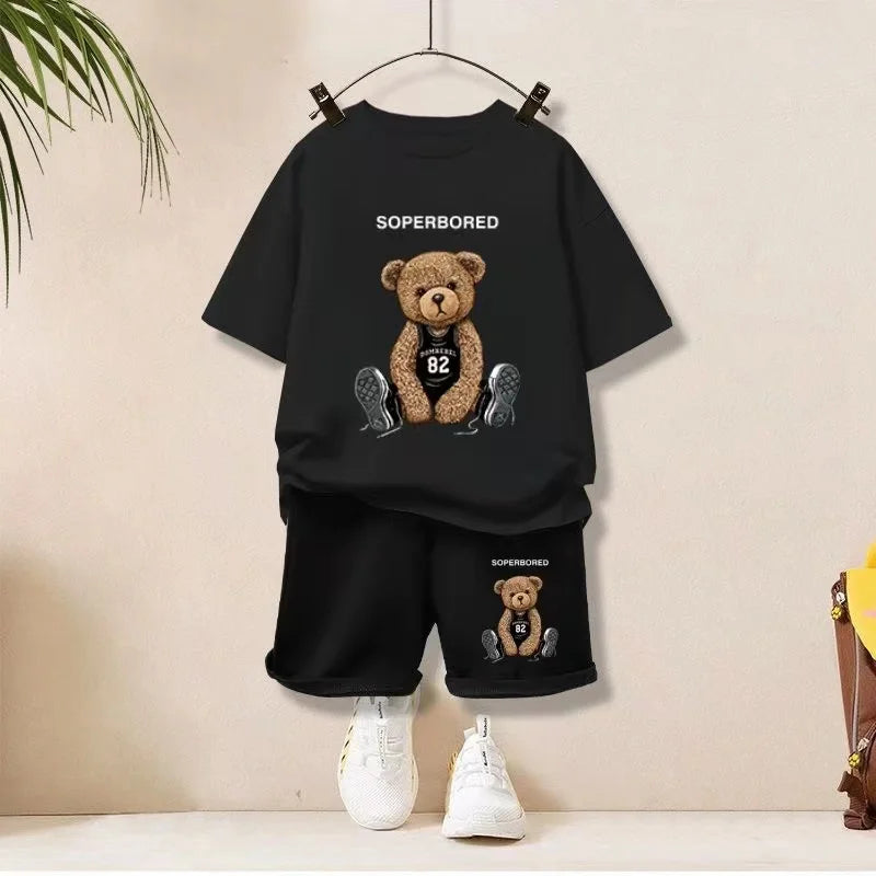Conjunto de ropa de verano para bebé niño y niña, camiseta con dibujo y pantalones cortos, ropa de dos piezas de Dreamblue.