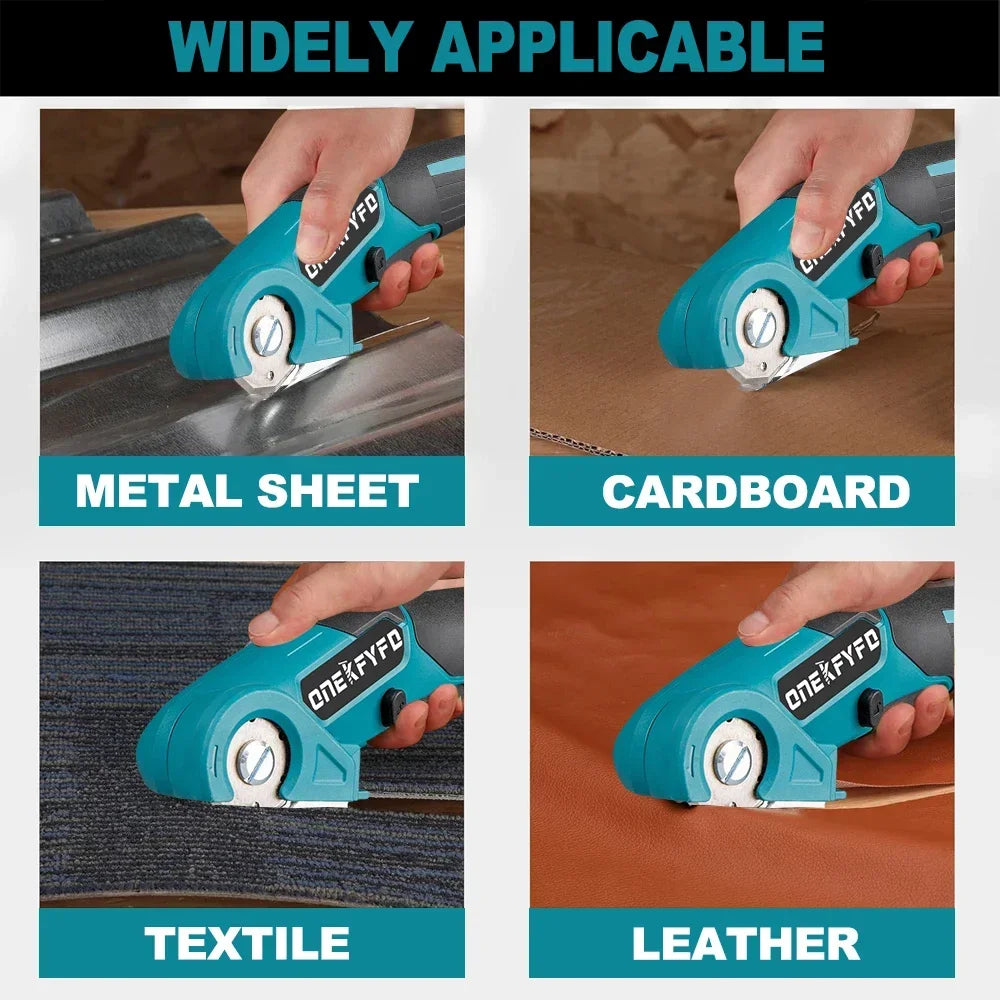 Tijeras eléctricas sin escobillas Dreamblue para cortar cartón, alfombra, tela y plástico, compatible con batería Makita 18V.