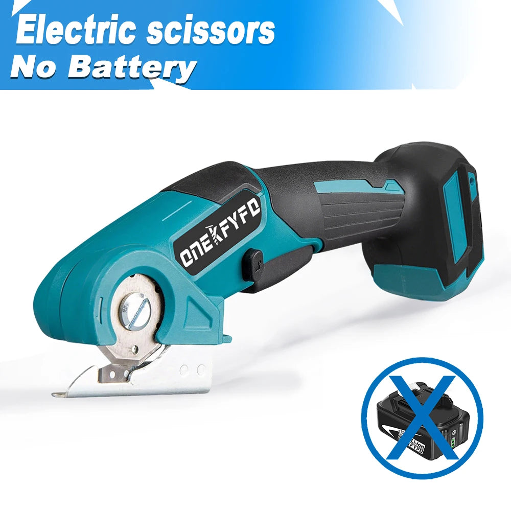 Tijeras eléctricas sin escobillas Dreamblue para cortar cartón, alfombra, tela, plástico y cuero con batería Makita 18V.