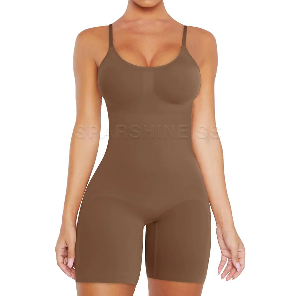 Faja colombiana sin costuras para mujer, cuerpo completo, reduce cintura, levanta glúteos y moldea la figura.