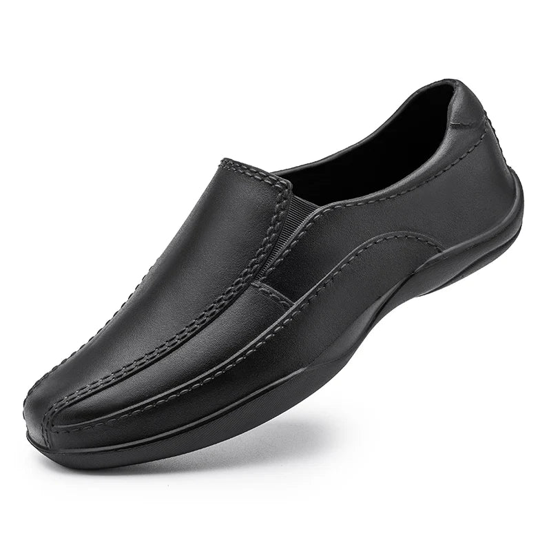 Zapatos para chef masculinos Dreamblue, zapatos casuales de EVA antideslizantes, impermeables y cómodos para conducir y trabajar.