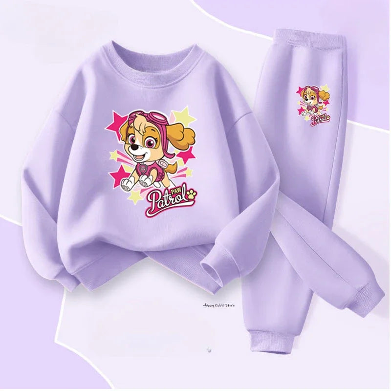 Conjunto de sudadera y pantalón para bebés niñas, de PAW Patrol, en temporada primavera y otoño, en color y diseño de Dreamblue.