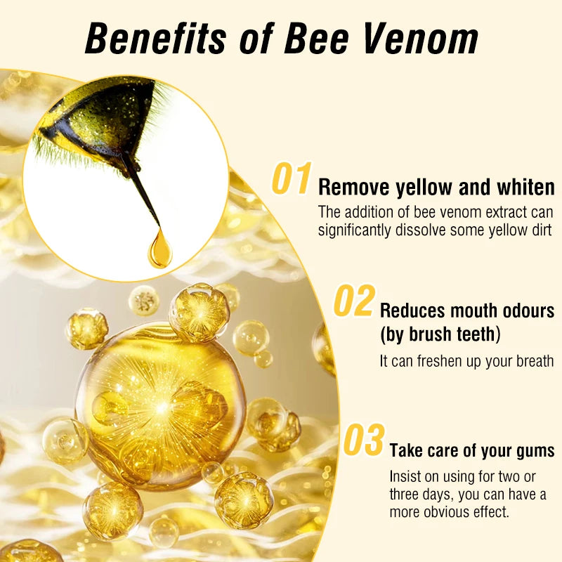 Pasta de dientes Dreamblue 3 Bee Venom Protect para adultos, limpieza profunda, elimina manchas y refresca el aliento.