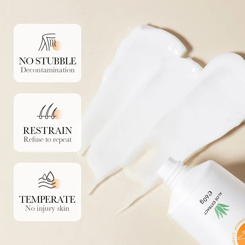 Crema depilatoria Dreamblue para áreas íntimas, elimina el vello de manera indolora y ayuda a reducir su crecimiento en hombres y mujeres.