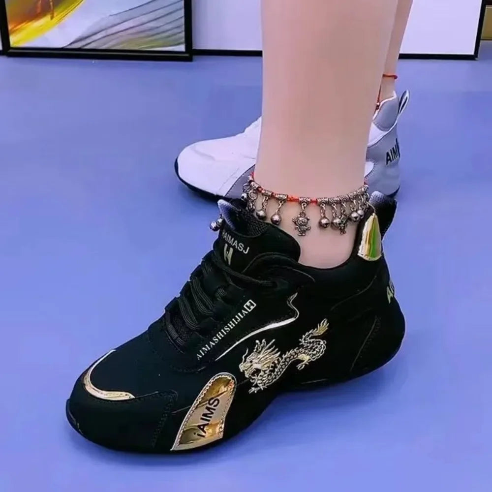 Zapatillas casual de diseño para mujer Dreamblue, cuero transpirable, antideslizantes, ligeras y resistentes al agua para verano.
