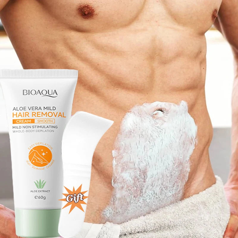 Crema depilatoria Dreamblue para áreas íntimas, elimina el vello de forma permanente y sin dolor en cuerpo y rostro.